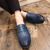 2024 Men Shoes Men Loafers Brand Braid Leather Casual Driving Oxfords Shoes Moccasins Italian Shoes for Men Flats Zapatos Hombre