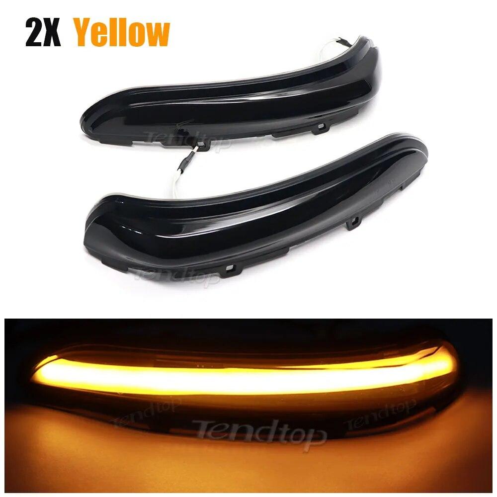 

Динамический указатель поворота для Peugeot 208 2008 2012 2013 2014 2015 2016 2017 2018 Citroen C3 светодиодный индикатор бокового мигания Dynamic yellow