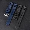 For Seiko SRP601J1 Water ghost canned Watch diving strap waterproof Bracelet men silicone black blue Sport strap 20mm 22mm