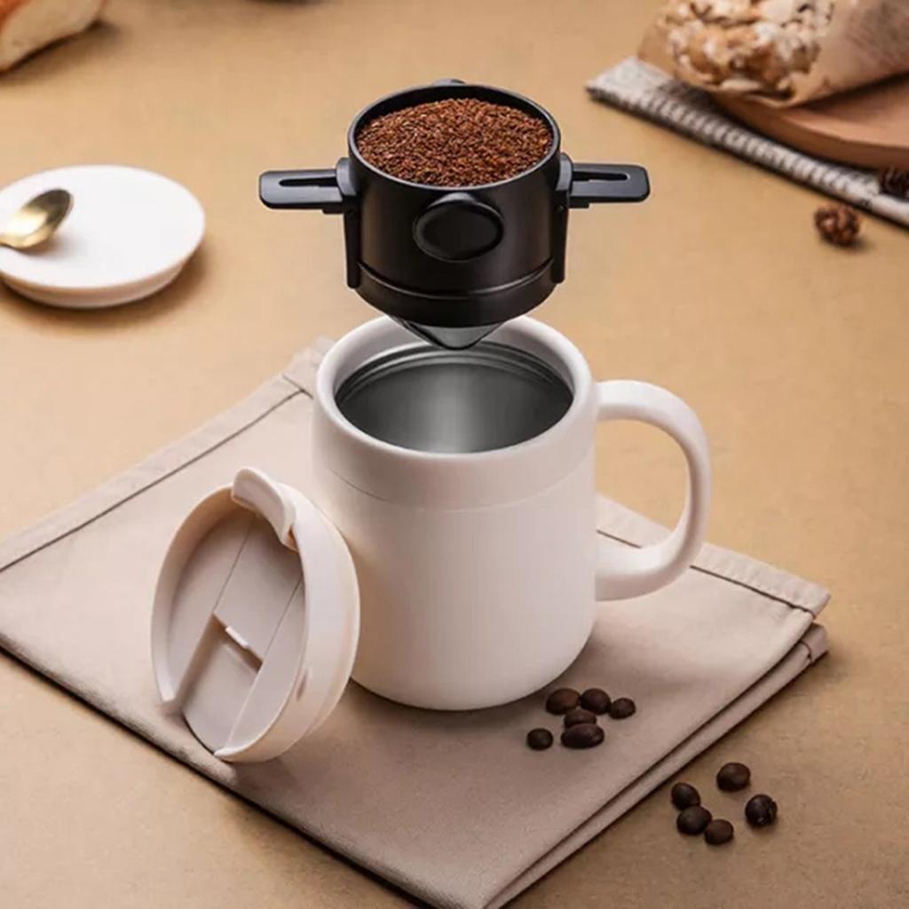 High Quality Coffee Filter Kitchen Tool Filter Cup Repeatable Suitable For Most Cup 12*7.5*6.5cm 304stainless Steel