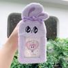 Adorable Big-Eyed Bunny Plush Toy Keychain - Coin Purse & Earphone Bag