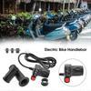 36/48v Electric Bike Throttle With Switch Power Display Self-locking Mountain Bike Speed Control Handle Bar Bike Accessories-ha