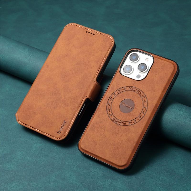 2 in 1 Removable Magnetic Charging Case For iPhone 17 16 13 14 15 Pro Max 16Plus Air Retro Leather Wallet Card Holder Book Cover