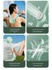 Elektrisk Multifunktionell Roterande Badborste: Utdragbar, Dubbelhandtag, Massage, Exfolierande & Avtagbar Duschskrubb
