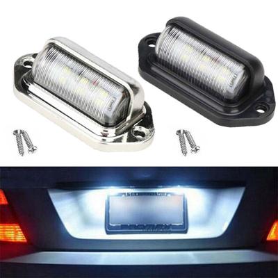 Feu de plaque d'immatriculation universel LED 12V-24V, feu arrière pour voitures, camion, remorques, moto, camping-car, bateau