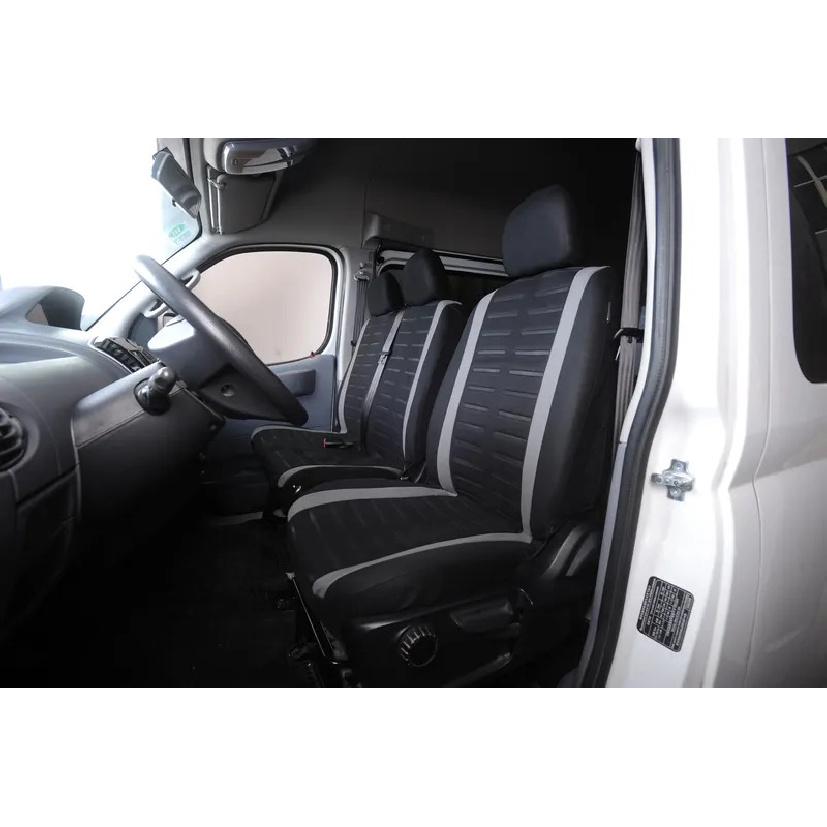 Universal 3D Stripe Seat Covers Fits Most Vans Trucks 2+1 Seat Covers for Single Driver and Passenger Seat Cover