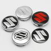 4 szt. Naklejka na kołpak 60 mm ABS Emblemat samochodowy Pokrowce na środkowe kołpaki kół Dla Suzuki Grand Vitara SX4 Swift Jimny Kizashi