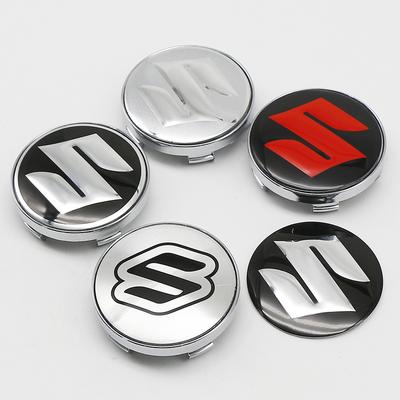 4Pcs Hub Cap Sticker 60mm ABS Car Badge Wheel Center Hub Caps Covers For Suzuki Grand Vitara SX4 Swift Jimny Kizashi