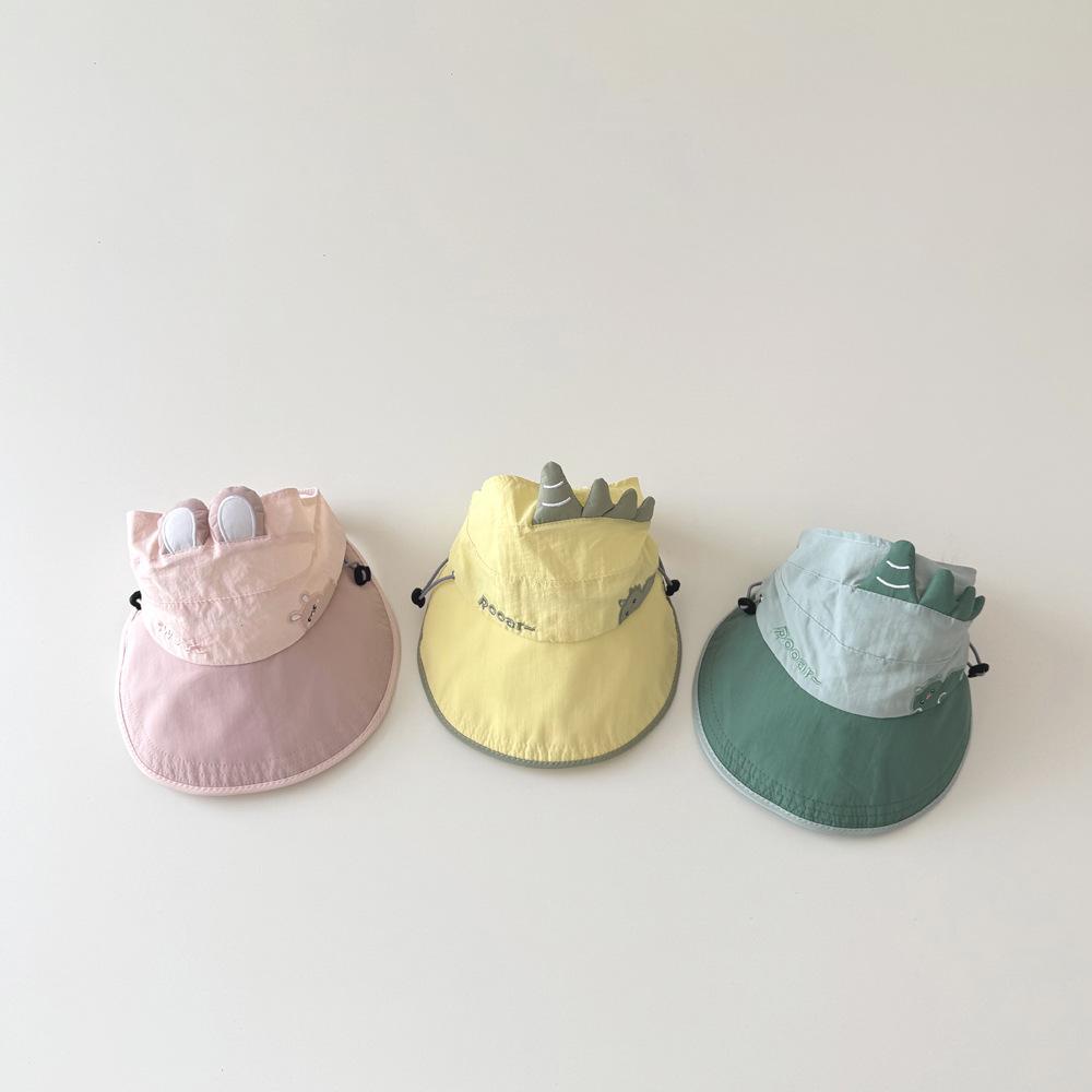 Summer Baby Hat with Large Brim Duckbill Design Quick-Drying Sunscreen Sunshade Empty Top Cap for Children