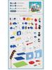 Children's Educational Building Blocks - Police and Fire Station Set with Engineering Vehicles, Large Pieces, Ideal Gift for Boys