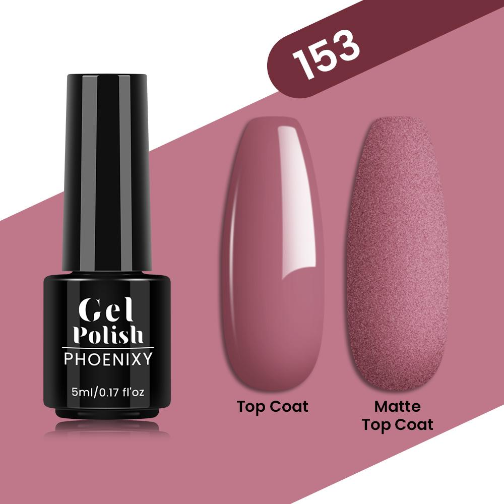 PHOENIXY 80 Farben Nagel-Gel-Nagellack, 5 ml, UV-LED-Farb-Nagelkunst-Hybrid-Nagellack, Liner-Gel, Maniküre-Kunst, semi-permanent, glitzernd, glänzende Farben-Gel