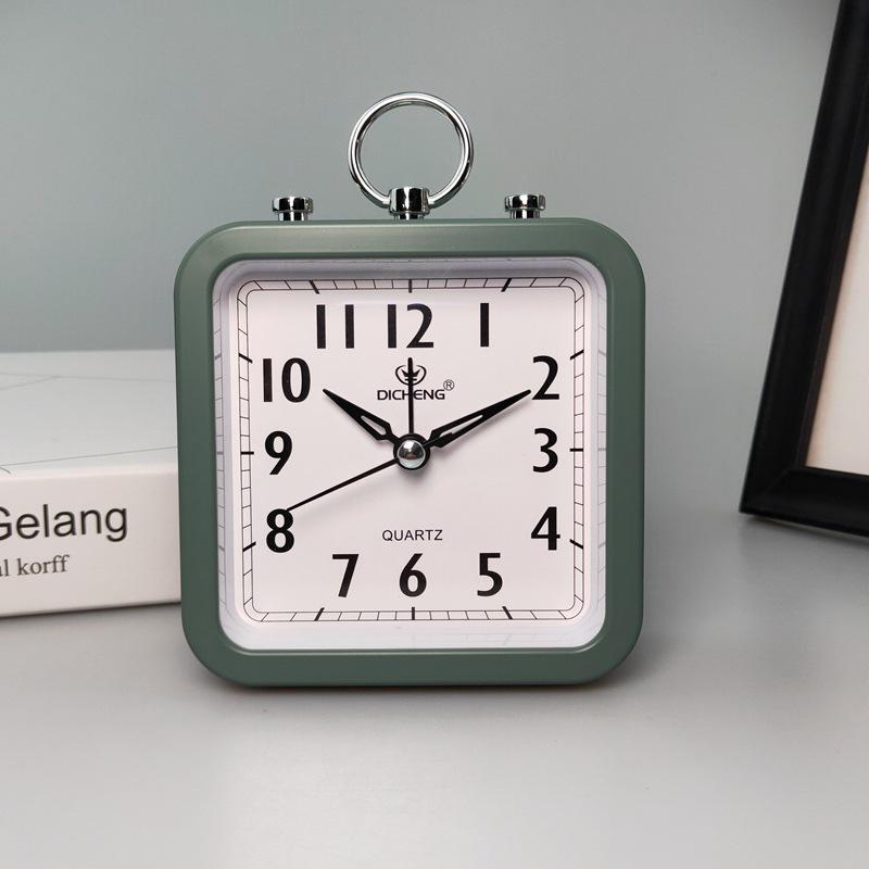 New candy color square alarm clock office and home simple round alarm clock student clock small alarm clock OS002