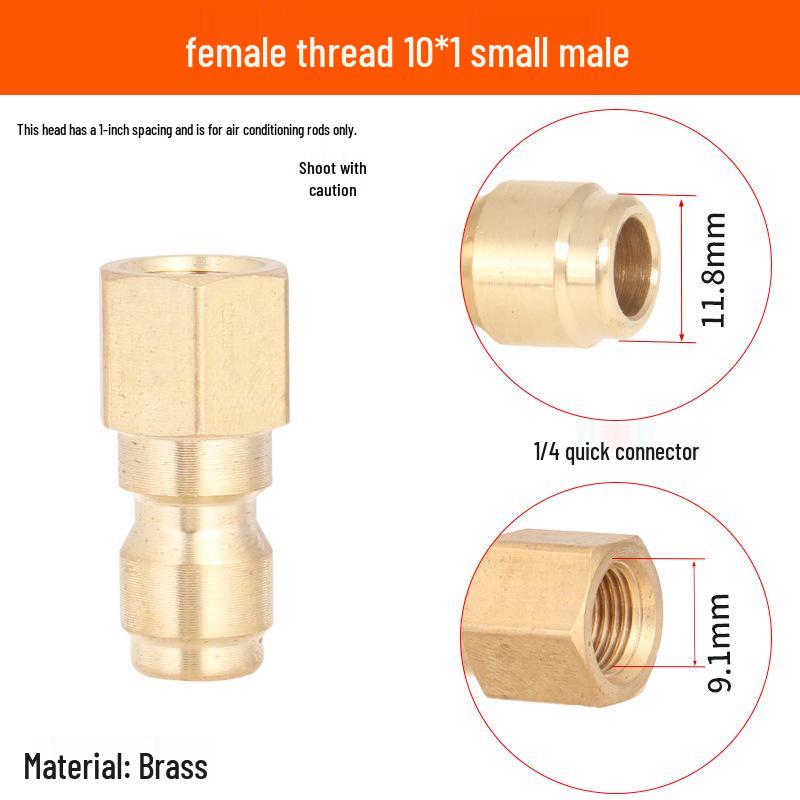2-Point Brass Quick Connect High-Pressure Water Gun Hose for Car Washing and Cleaning 380.