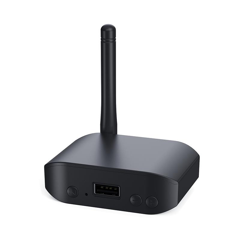 3 IN 1 Bluetooth 5.3 Audio Transmitter Receiver USB U-Disk Play 3.5mm AUX Stereo Music Wireless Adapter For Car PC TV Speaker