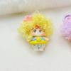Cartoon Exploding Head Doll Wig Car Keychain & Phone Charm