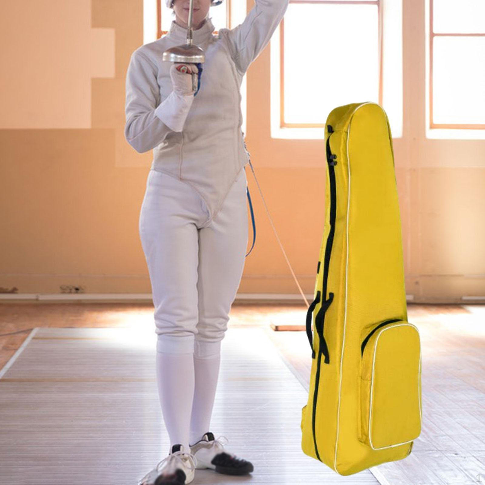 

Сумка для фехтования, рюкзак, сумка, спортивный аксессуар для профессиональных детей-энтузиастов жёлтый