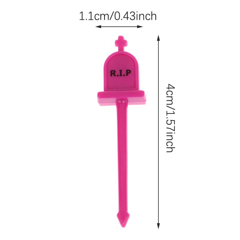 4/5Pcs Obst Gabel Mini Cartoon Kinder Snack Kuchen Dessert Pick Zahnstocher Bento Mittagessen Party Dekoration Halloween