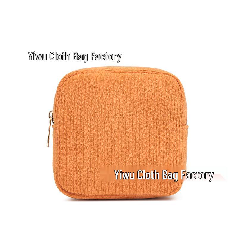 

Korean Style Corduroy Sanitary Pad & Coin Pouch - Portable Lipstick Bag