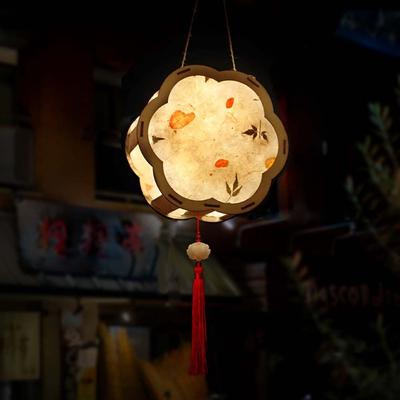 Wooden Paper Chinese Style  Gift Lamp Lantern Pendants Handmade Lanterns Party Decor Festival  Lantern Festival Decorations
