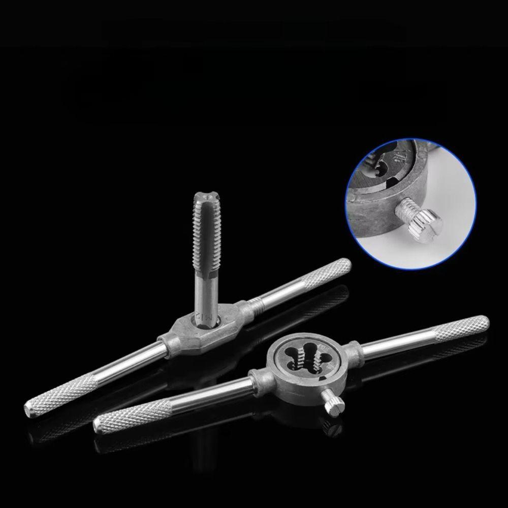 12/20Pcs Multifunction Tap and Die Set Straight Taper M3-M12 Tap Wrench High Hardness Metric Screw Hand Tapping Tools