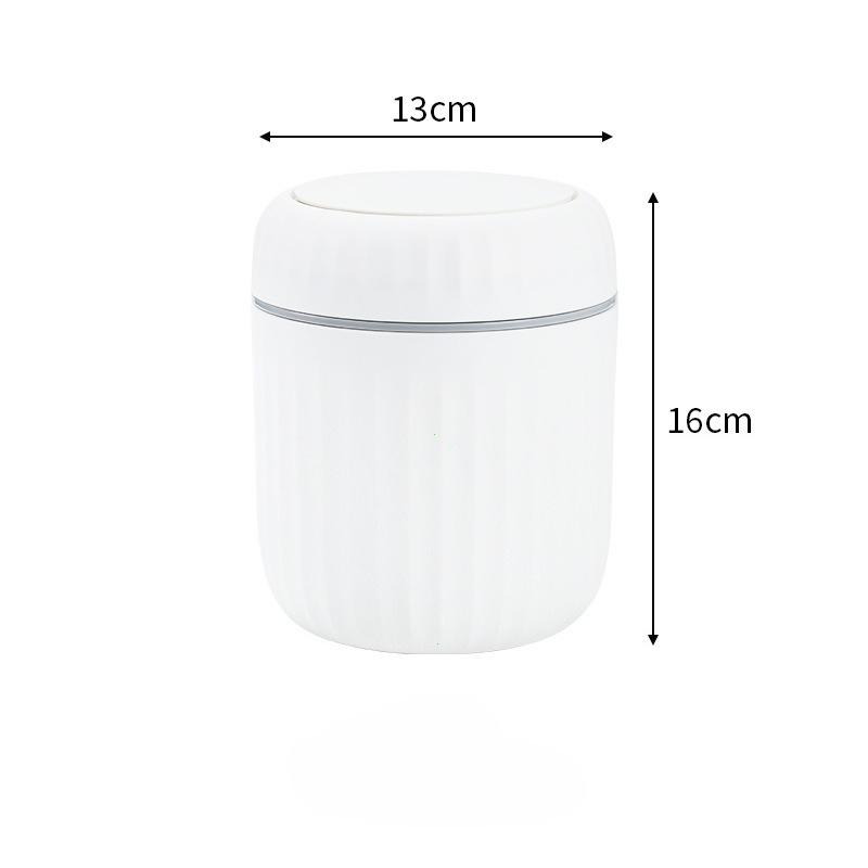 Mini Desktop Trash Can Durable Plastic Waste Bin with Lid Garbage Organizer for Bedroom Office Desk Home Supplies