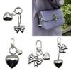 Fashionable Love Heart Keychain Charm Stylish Pendant  Adds Personality to Bags and Keys Decoration for Daily Use