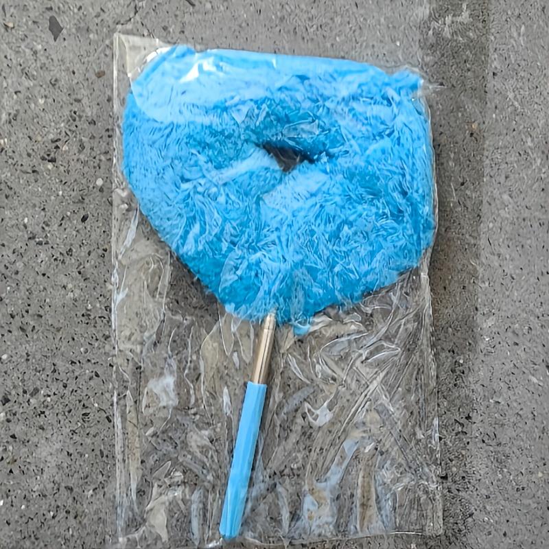 Ceiling Fan Dust Collector with Retractable & Lockable Brush Heads - Detachable Feather Duster Attachment, Machine-Washable - Suitable for Ceiling