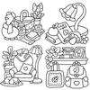 Popular Kids' Comedy Days Coloring & Doodling Book Series