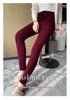 Damen Cashmere High-Waist Gestreifte Schlankmachende Hose: Bauchkontrolle, Po-Lifting, Warm, für Herbst/Winter, Innen- oder Außenbekleidung.