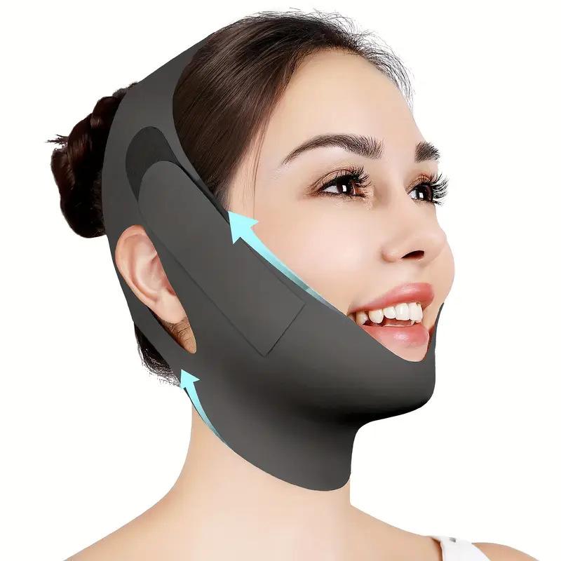Extra-Long V-Face Lifting & Firming Mask: Double Chin Slimming & Anti-Sagging Face Band