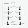Multi-Layer Space-Saving Skirt & Pants Rack with No-Mark Non-Slip Clips for Home Storage.