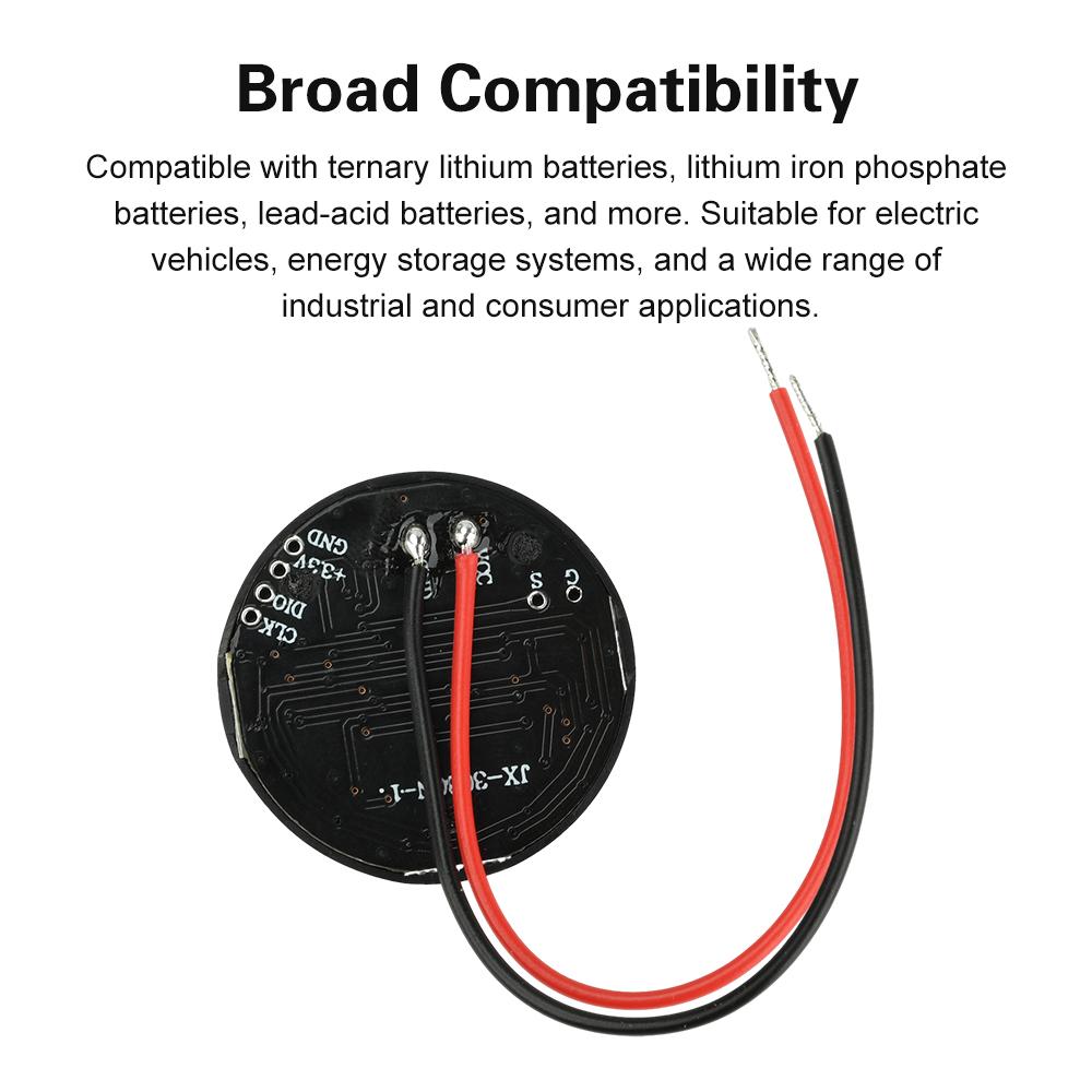 DC 7-11V Round LED Indicator Voltage Battery Level Indicator Power-off Memory Universal Display Board for Acid Lithium Battery