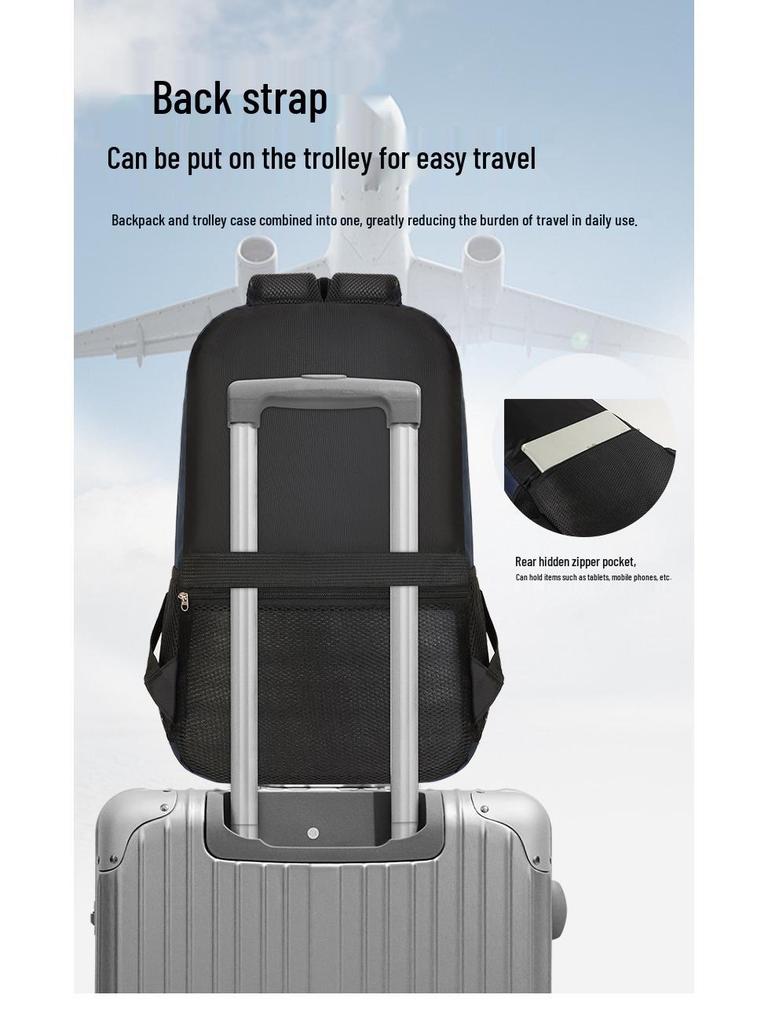 Men's Large Capacity Business & Student Laptop Backpack, Casual Travel & Commuting Bag