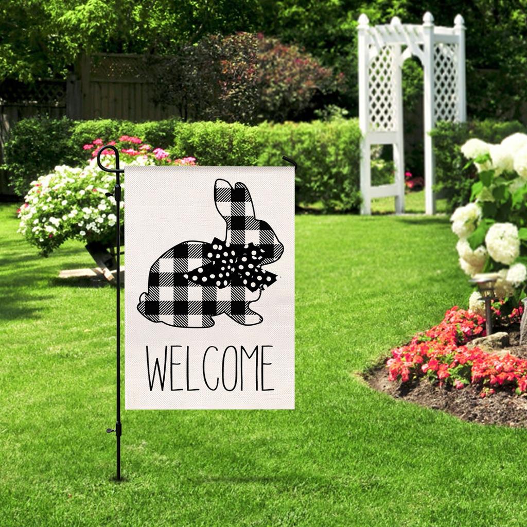 Garden Flags Easter Garden Flags 12 18 Inch, Happy Easter Garden Flags For Yard Outdoor Easter Decorations