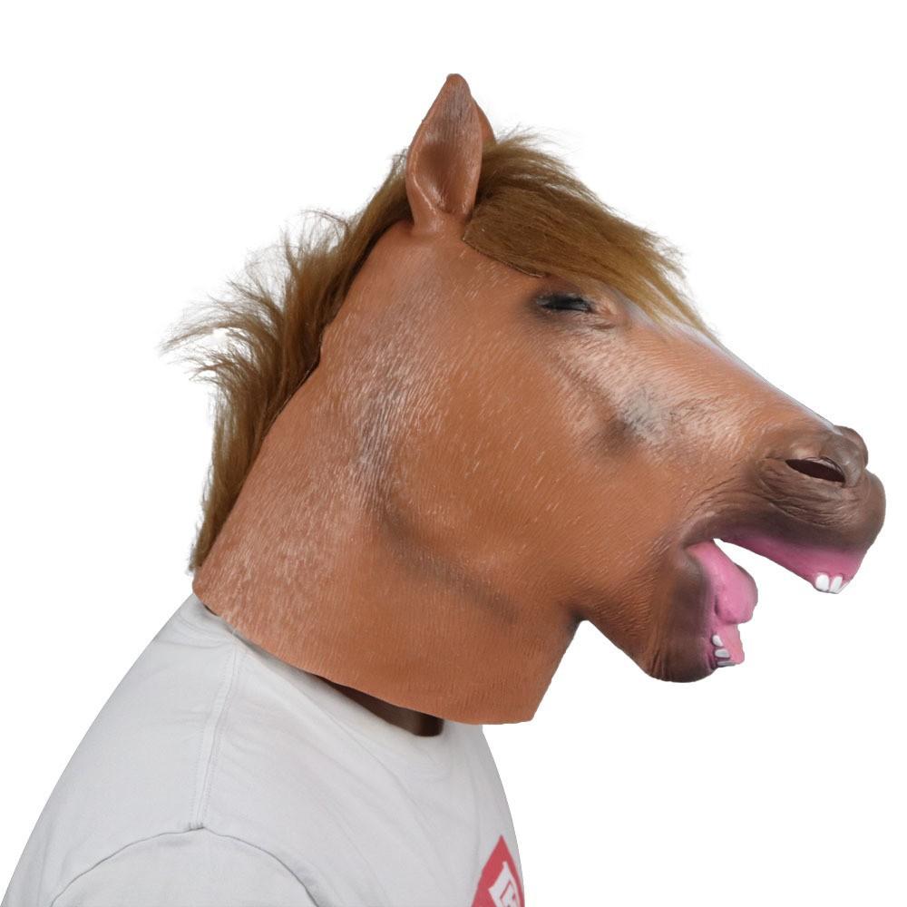 Smiley Pferdekopfmaske, Parodie Latexmaske