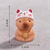 Micro Landscape Cute New Year Fortune Capybara Capibara Figure Decoration Desktop Car Accessories