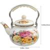 Portable Water Kettle Teapot Restaurant Enamel Teakettle High Quality Office Vintage