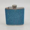 180ml Rhinestone Studded Hip Flask Leak-proof 304 Stainless Steel Reusable Anti-drop Wine Flask