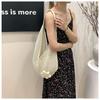Large Capacity Floral Knitted Beach Tote - Stylish Woven Shoulder Bag for Women