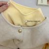 Korean Style Women's Lemon Yellow Soft Sweater - Autumn/Winter
