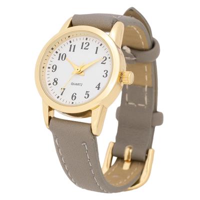 Fieldwork Women's Analog Watch with Leather Strap, Gray, Small Salon, PP006-2