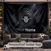 Wall Hanging Tapestry Custom NameDAF Pattern Personalized Printed Fabric Wall Decor