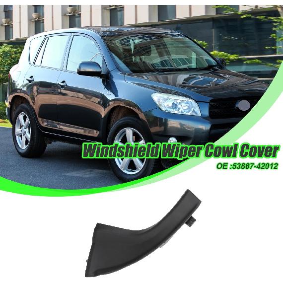 ACROPIX Front Left Side Windshield Wiper Cowl Cover Trim Wiper Cowl Trim Panel Fit for Toyota RAV4 2006-2012 No.53867-42012 - Pack of 1