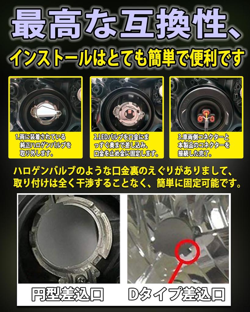 WENLE New Super Bright LED Vehicle Inspection Compatible with DC12V Set of 2 and Ultra-Compact, H4/H19 Headlights, Compliant, Hi/Lo, 13000LM, 60W,