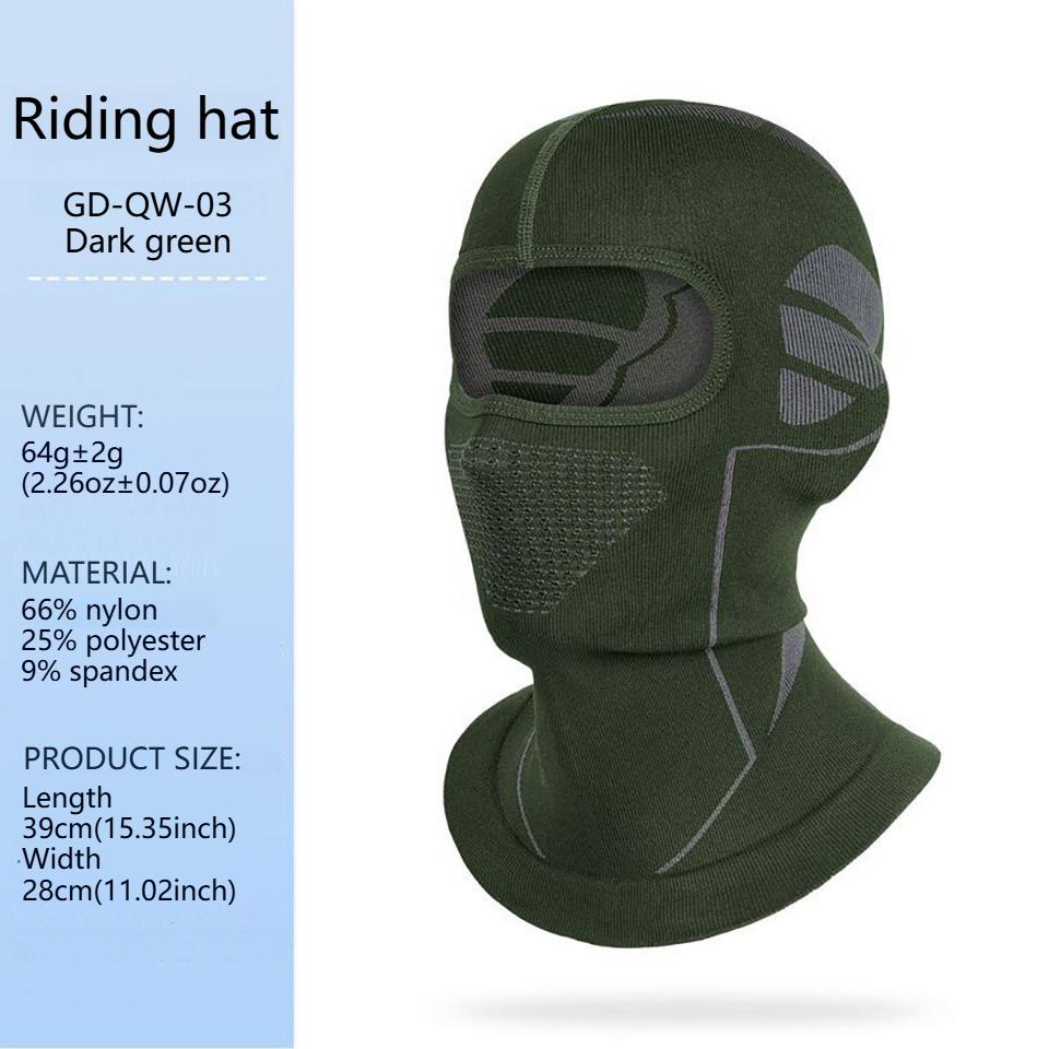 Durable And Safe Getinfit Cycling Mask Moisture Absorption Neck Guard Windproof Headgear Breathable Mesh Mouth Nose Locomotive Helmet Inner Liner