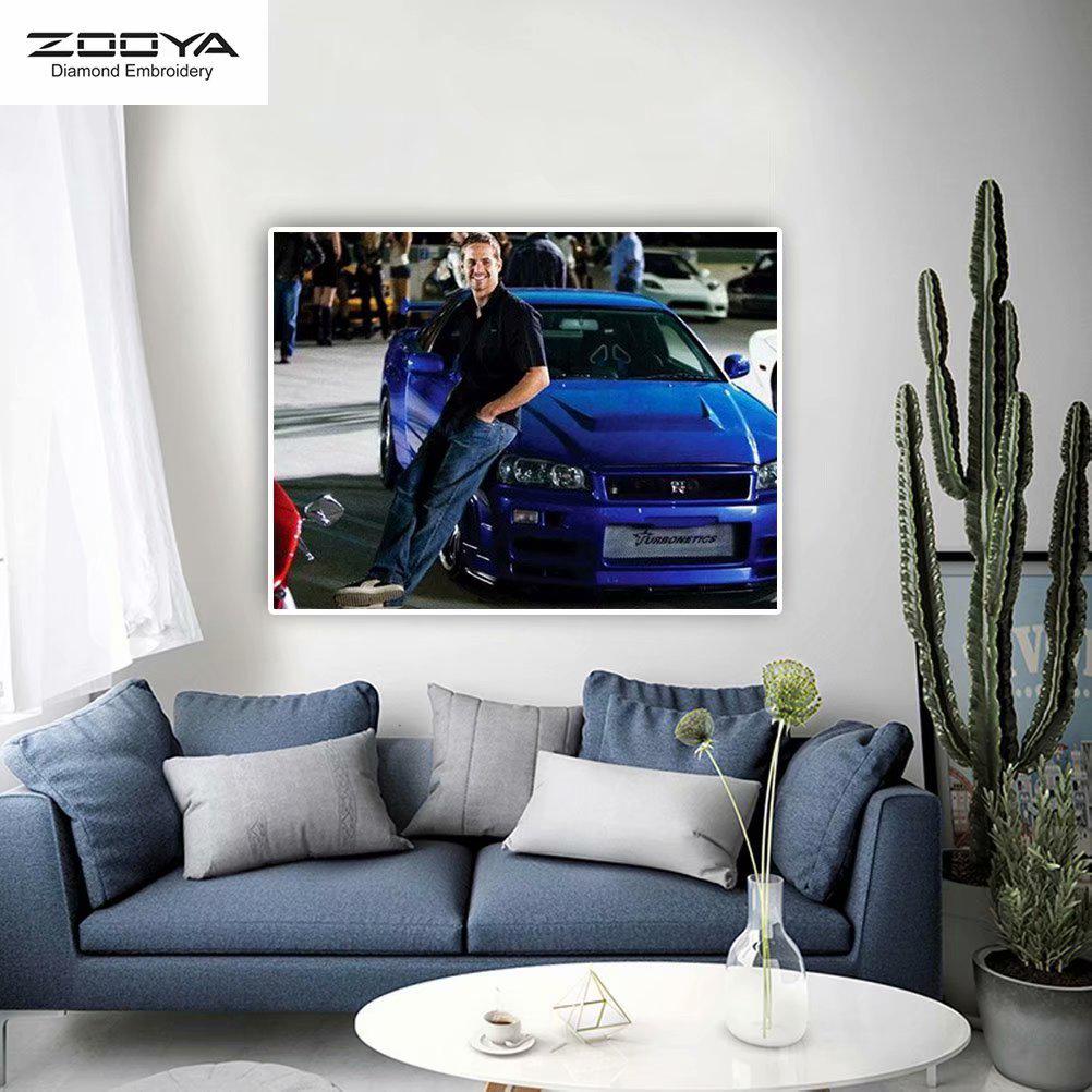 

ЗООЯ DIY 5D Полный Круглый Алмазная Картина Красивый Человек Вышивка Крестом Ремесло Стежок Домашний Декор