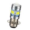 H6M P15D LED Bulb for DC 6V Universal 5730 12SMD Motorcycle Headlight Fog Lamp, White