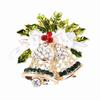 1pc, Delicate Fresh Christmas Bell Design Brooch, Exquisite Alloy Lapel Pin, for Party Supplies Clothing Bag Decors Jewelry Gift