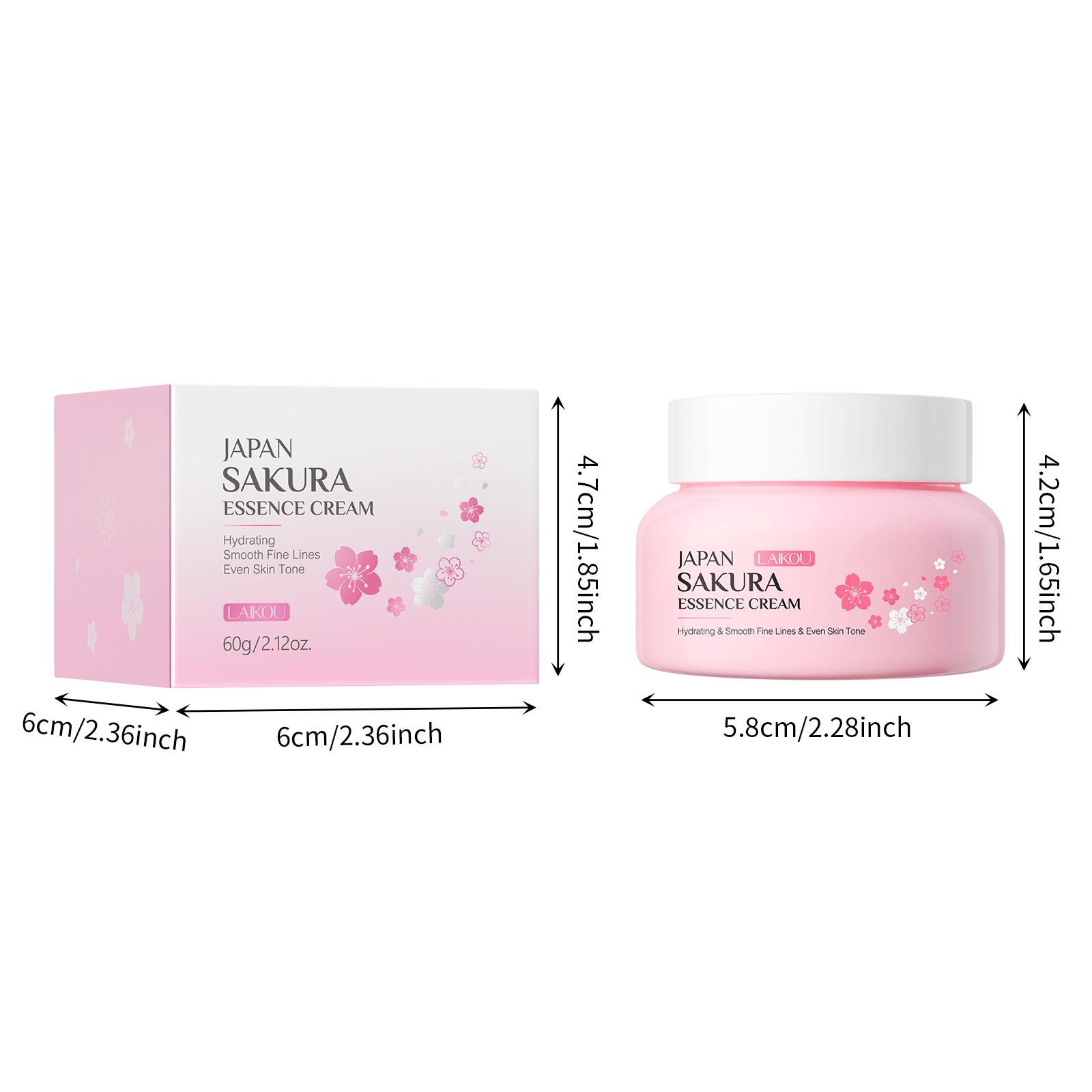 

LAIKOU Japan Sakura Essence Cream Cherry Blossom Facial Cream Moisturizing Improving Dryness & Roughness 60g