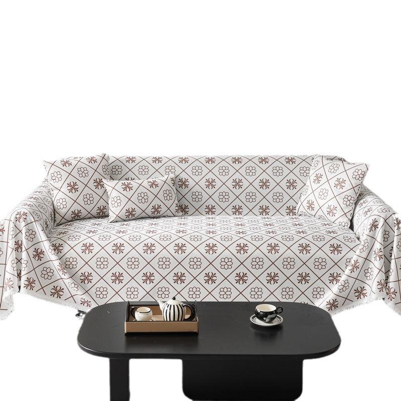 Summer Cool Ice Silk Sofa Cover Towel Non-Slip Sofa Cover Seat Cushion for Summer Summer Sofa Cushion